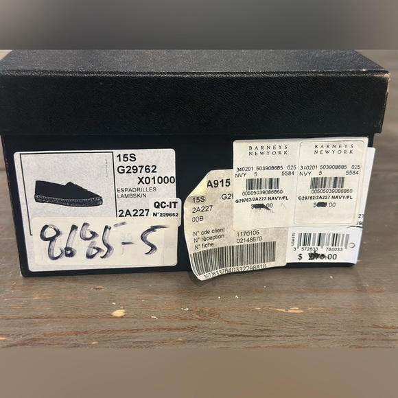 Chanel espadrilles lambskim Navy - Picture 4 of 7